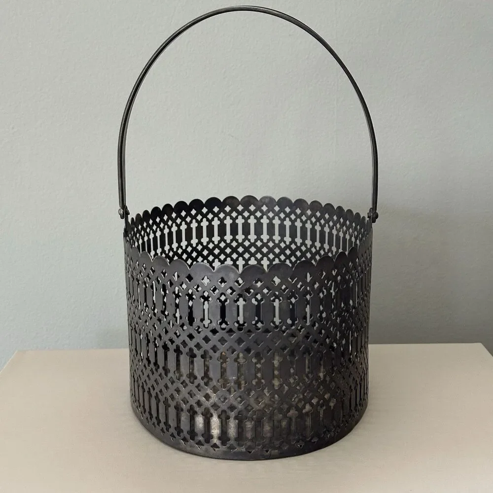 Vtg International Silver Co Handle Basket Ornate Home Decor Art Nouveau Rococo